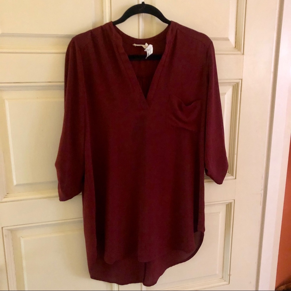 Lush Crimson Tunic Size Medium